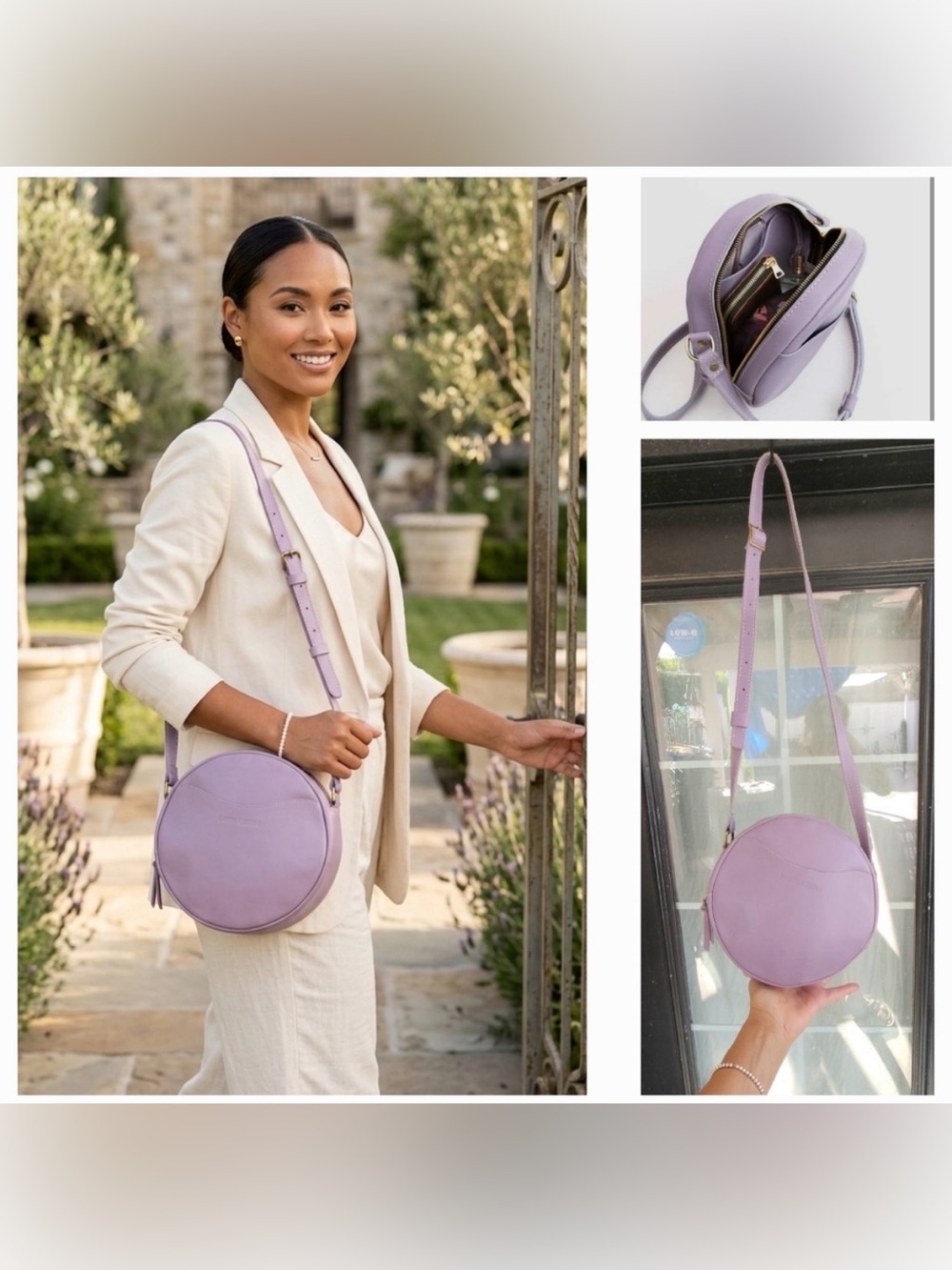 Portland Leather Goods Circle Crossbody bag - Picture 2 of 12